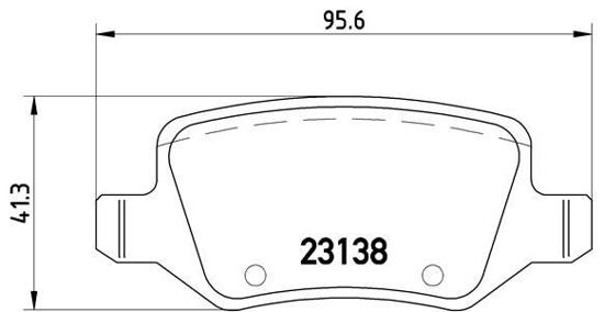 Fren Balatası Arka Mercedes: W168-W169-W245-W414 Vaneo  "Wva 23138" resmi