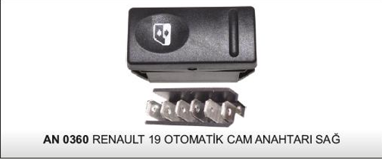 Cam Kaldırma Anahtarı Otomatik Sağ Renault 19 resmi