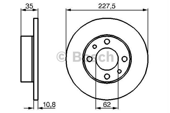 Ön Fren Aynası M131 1600 227x10.8x4dl resmi