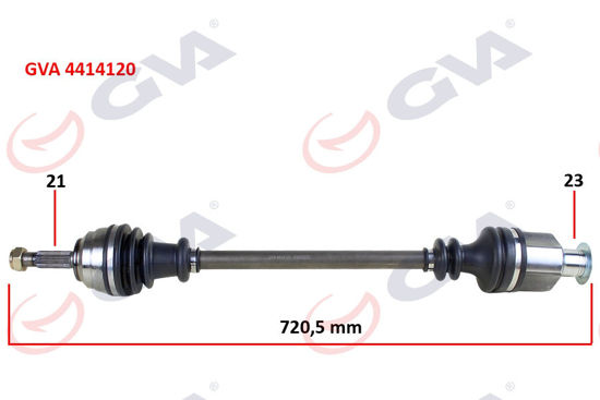 Komple Aks Sağ Kango 1.9dtı 98-08 721mm resmi