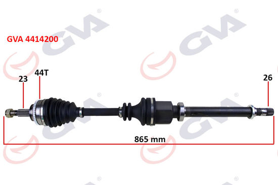 Komple Aks Sağ Clio Symbol Thalıa 1.5 Dci 08- Abs Li 44diş 865mm resmi