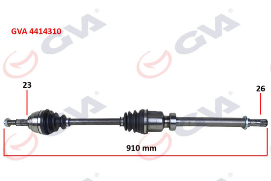 Komple Aks Sağ Clio Iv 0.9 Tce A/T 12- 6 Vites resmi