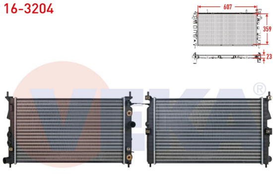 Radyator Su Otomatık X20xev Vectra B resmi