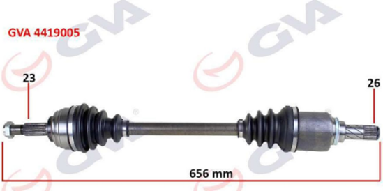 Komple Aks Sol Dacıa Sandero Stepway Iı 12- 1.5dcı 656mm resmi