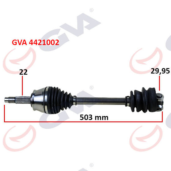 Komple Aks Sol Palio 1.2-1.4-1.6 16v Aks Lale Siz 503mm resmi