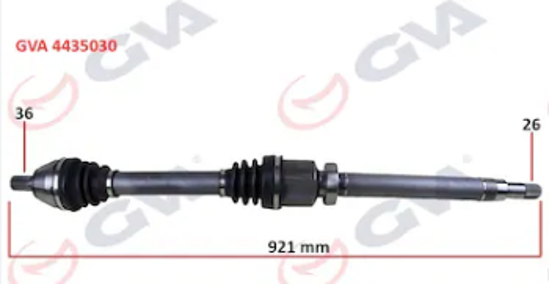 Ön Aks Komple Sag Focus 3-Cmax 1.6 Tdcı 03-08 Volvo S40 1.6d V50 1.6d 05-12 921 resmi