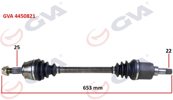 Komple Aks Sol Bipper 1.4 Hdı 07 653mm resmi