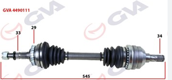 Komple Aks Sol Vectra B 1.6i-1.8i-2.0i 95-03 Abs Li 29 Diş 595mm resmi