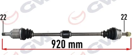 Komple Aks Sağ Opel Corsa D 1.0-1.2-1.4 07-14 -Corsa E 15 -Adam 13 920mm resmi