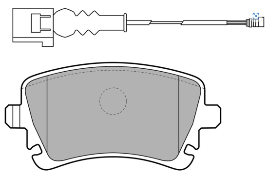 Fren Balatası Arka 116mm T5 03- resmi