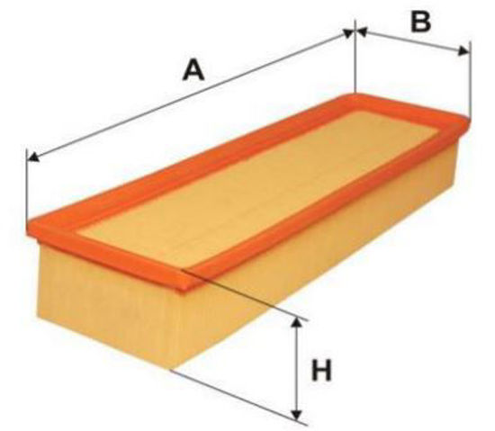 Hava Fıltresı ( Peugeot: 207 1.4-1.6 06-Partner 1.6 01-/Cıtroen: C2-C3 1.4 03- ) resmi