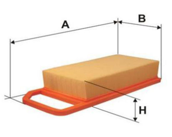 Hava Fıltresı ( Peugeot:407 1.8-1.8 16v-2.0-2.0-2.2 04-/Cıtroen:C6 3.0 V6 05-C5 resmi