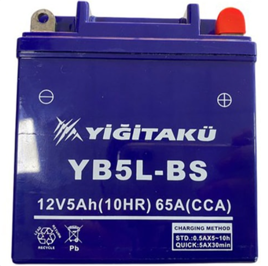 Yiğit Akü 12v 5ah C10 Motorcycle Battery Yb5l-Bs resmi