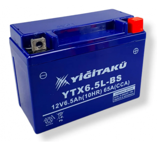 Yiğit Akü 12v 6.5ah C10 Motorcycle Battery Ytx6.5l-Bs resmi