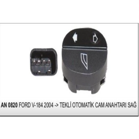 Cam Kaldırma Kapama Anahtarı Tekli Ford Transit V184 04-> 6 Pin resmi