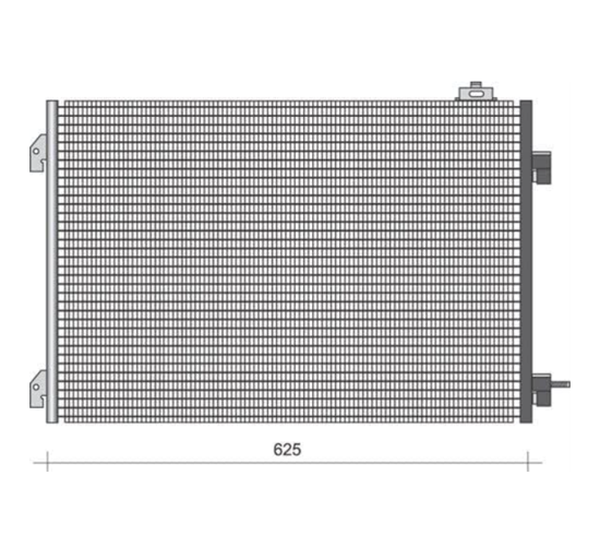 Klima Radyatörü Kondenser Clio Symbol 1.5 Dcı 04 Mek 658x411x16 resmi